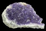 Purple Cubic Fluorite Crystal Cluster - Morocco #108712-1
